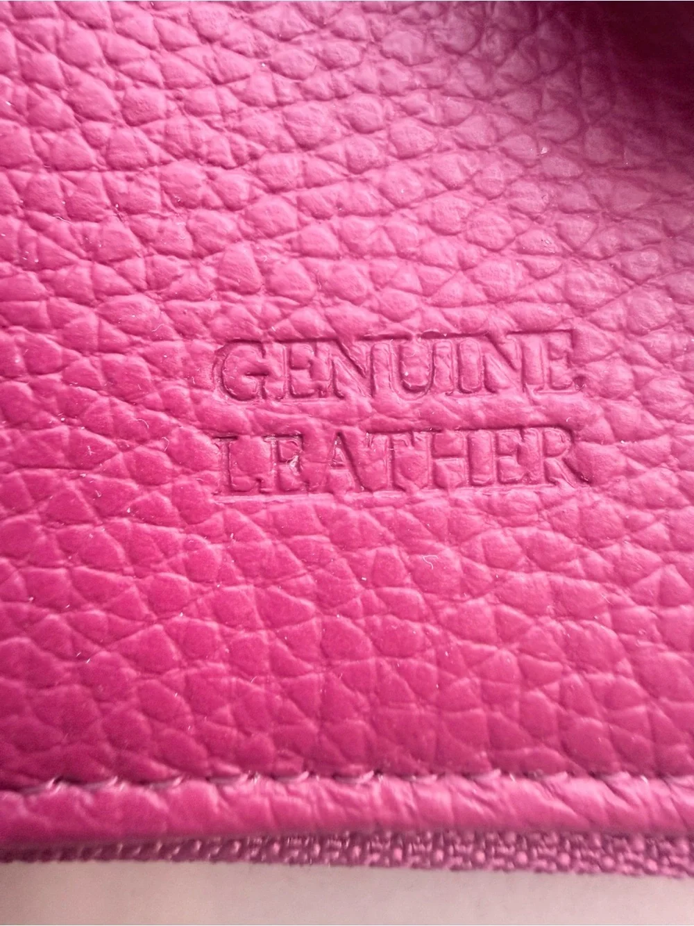 Giani Bernini Berry Pink Pebbled Leather Wristlet Wallet